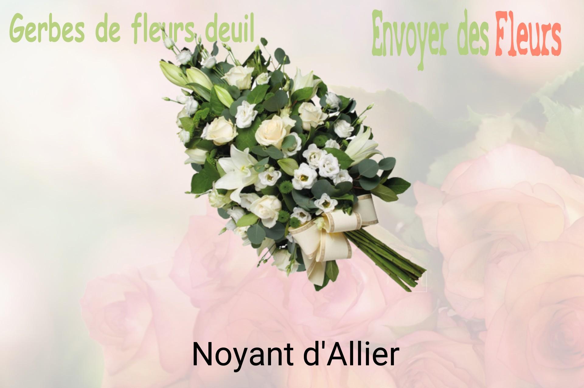 Gerbe de fleurs de deuil livrée à Noyant-d'Allier